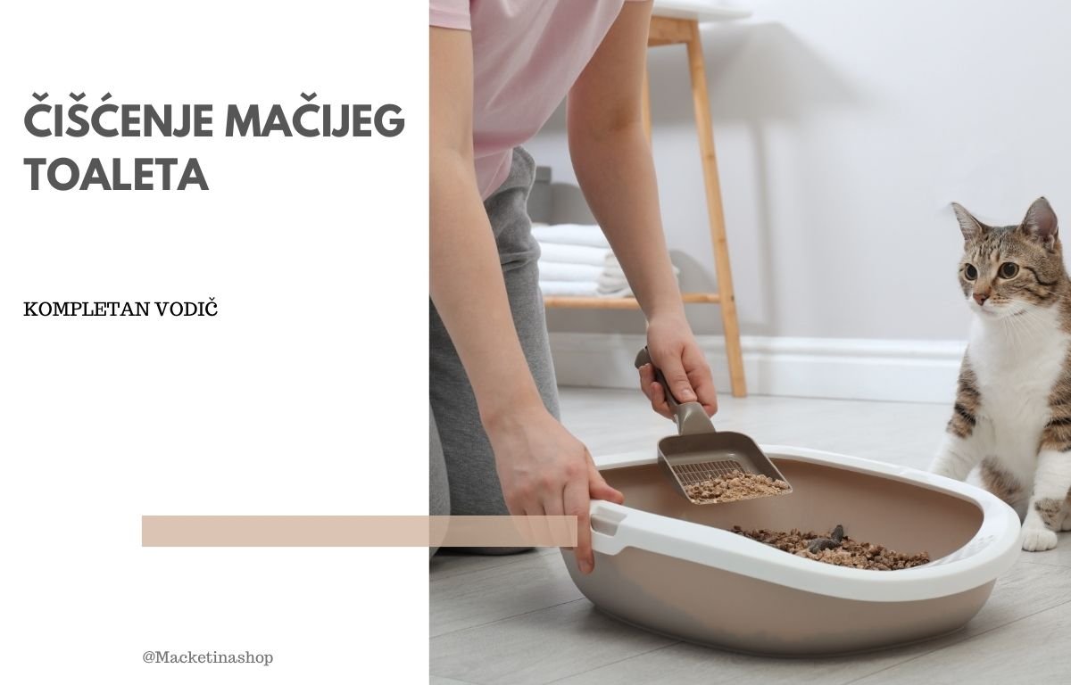 čišćenje mačijeg toaleta