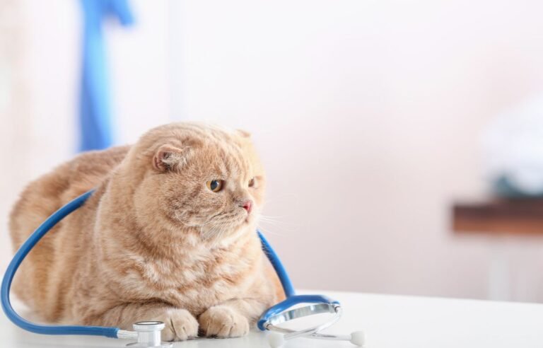 mačke nakon sterilizacije kod veterinara sa stetoskopom macketinashop