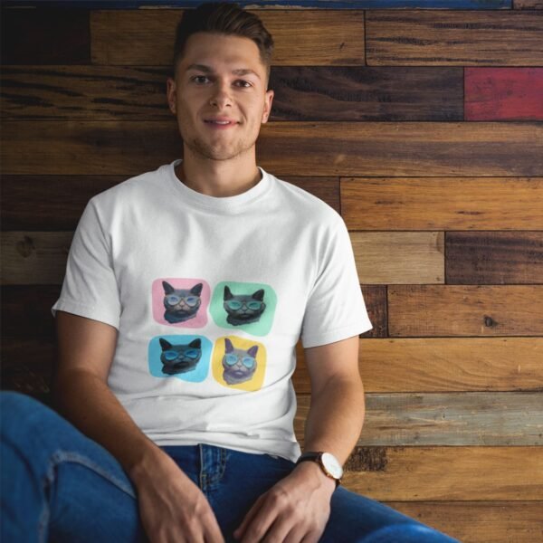 muška majica četiri kul mačka