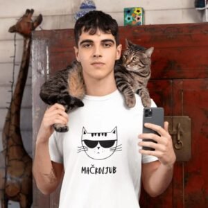 muška majica mačkoljub
