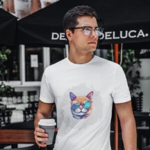 muška majica mjau lepotan