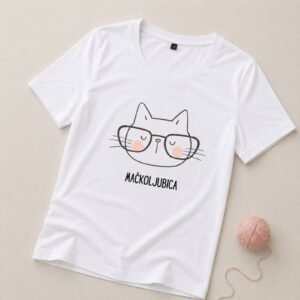 Ženska Majica Mačkoljubica - Originalan poklon za svaku mačkoljubicu