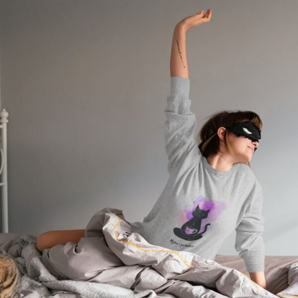 siva ženska dukserica mjau i polako