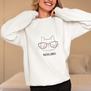 ženska dukserica mačkoljubica