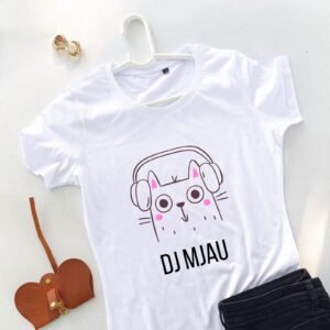 bela ženska majica dj mjau
