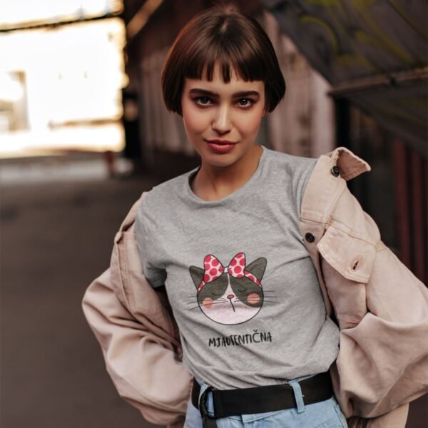 ženska majica mjautentična siva