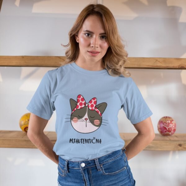 ženska plava majica mjautentična