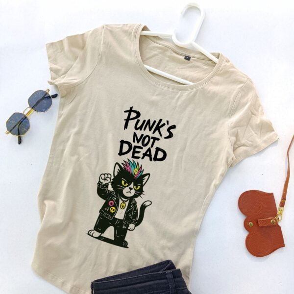 bež ženska majica mjau punk