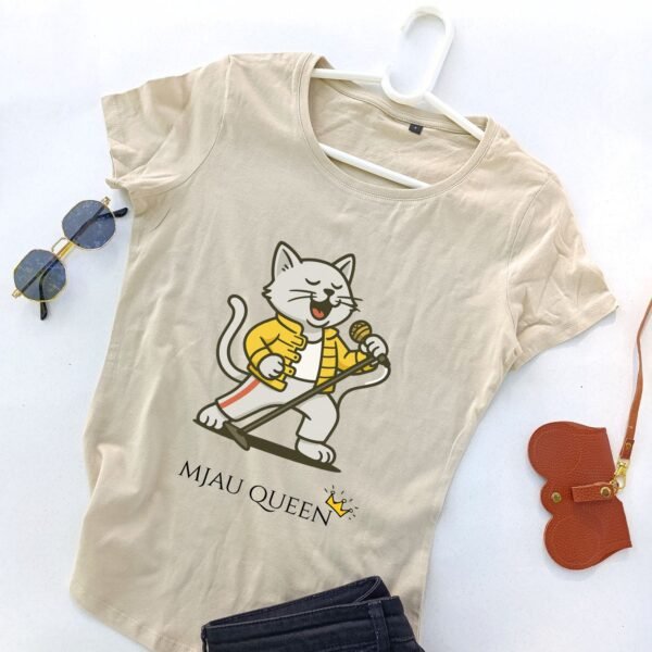 bež ženska majica mjau queen