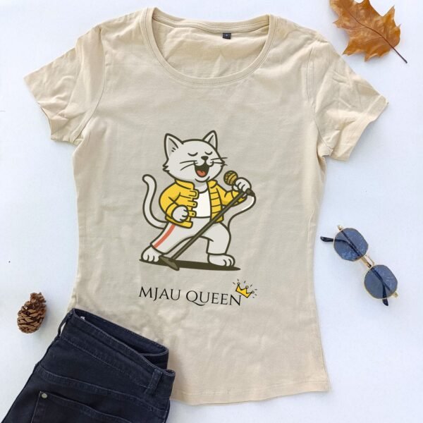 bež ženska majica mjau queen