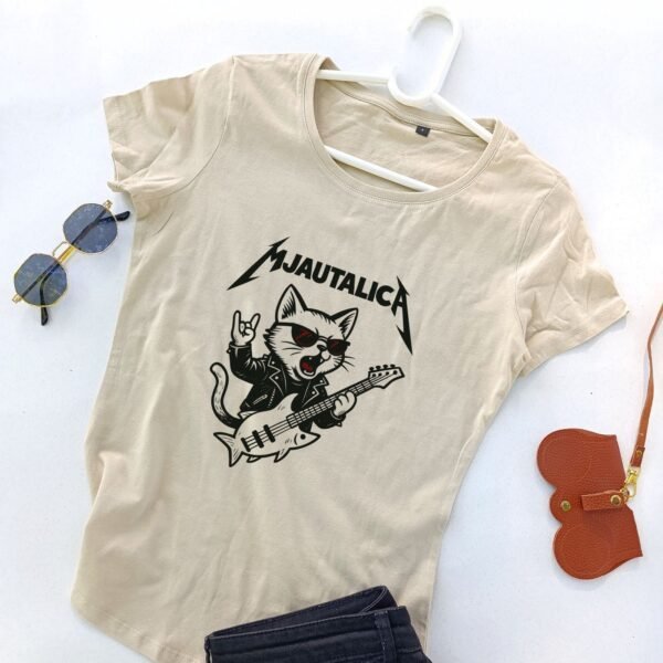 bež ženska majica mjautalica