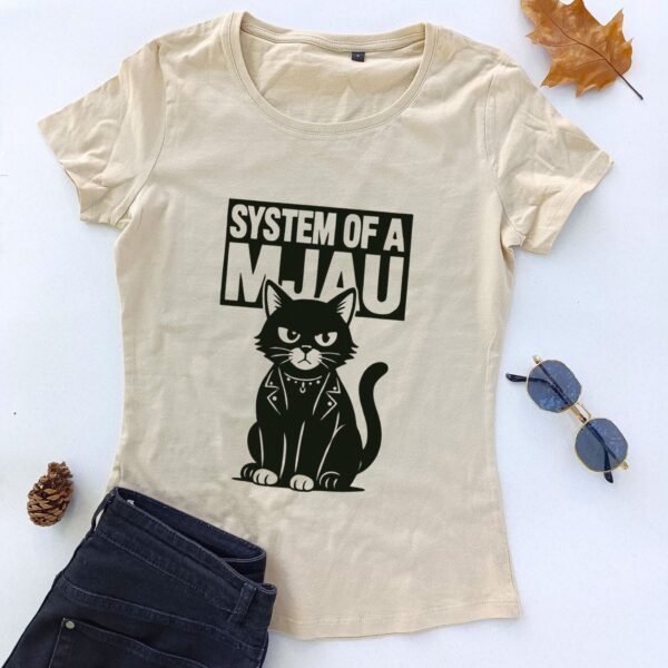 bež ženska majica system of a mjau