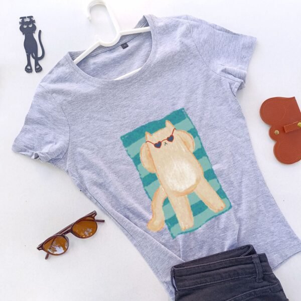 siva-ženska-majica-letnji-mjau