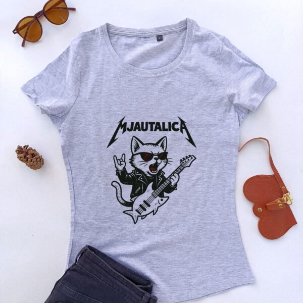 siva ženska majica mjautalica