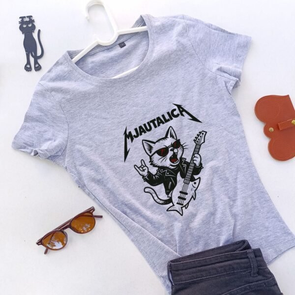 siva ženska majica mjautalica