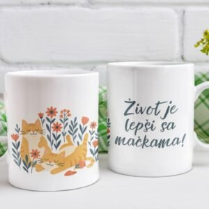 šolja život je lepši sa mačkama