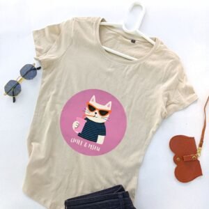 bež ženska majica chill mjau