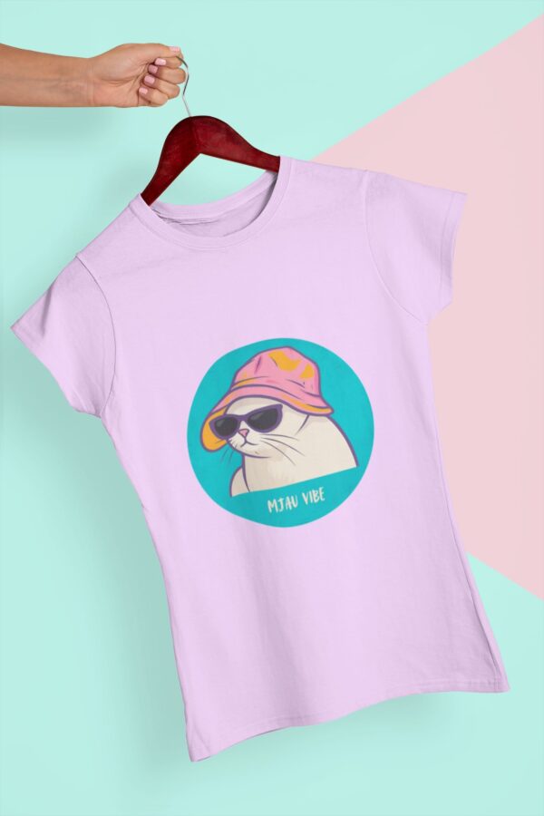 majica mjau vibe roze boja