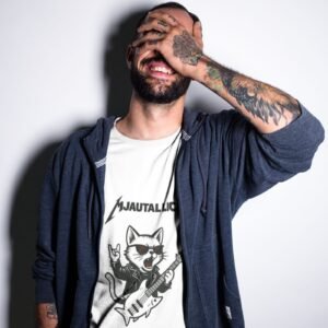 muška majica mjautalica