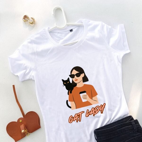 bela ženska majica urban cat lady