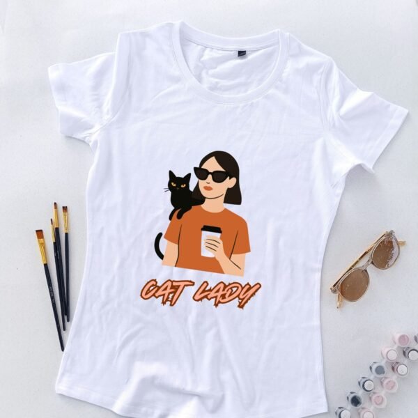 bela ženska majica urban cat lady