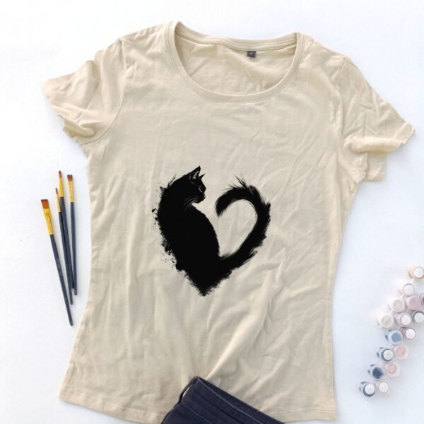 bež ženska majica tiha mačija senka