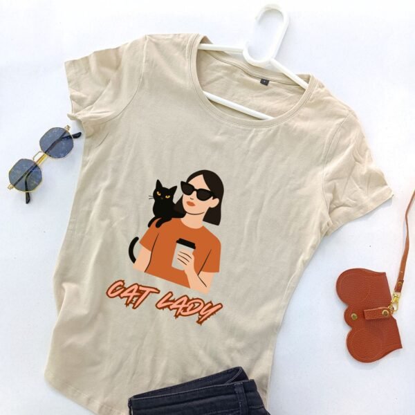 bež ženska majica urban cat lady