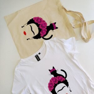 set majica i ceger Mačkolika Frida