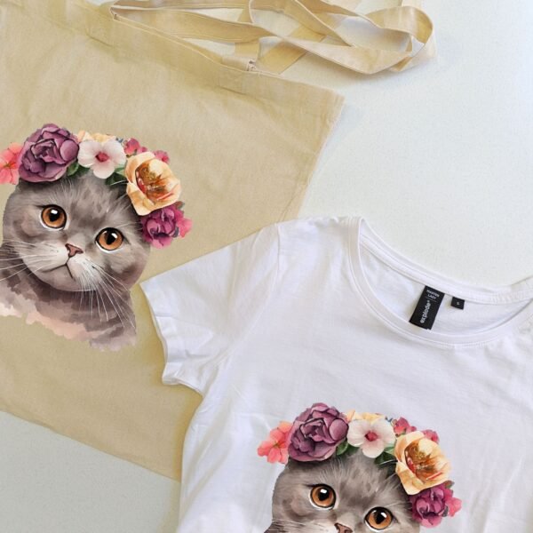 set majica i ceger mjau floresita