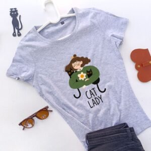 siva ženska majica šape mog života