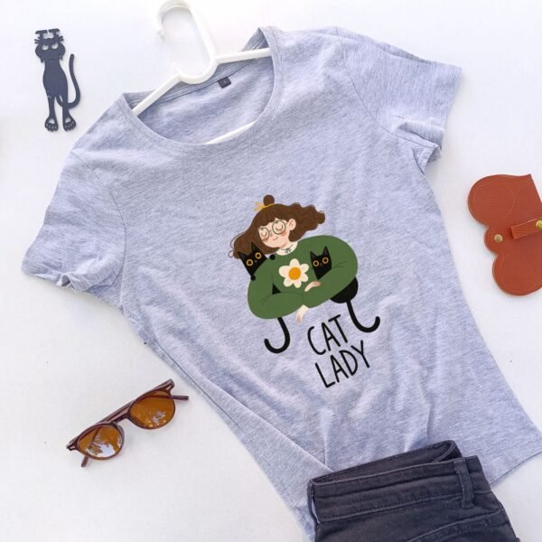 siva ženska majica šape mog života