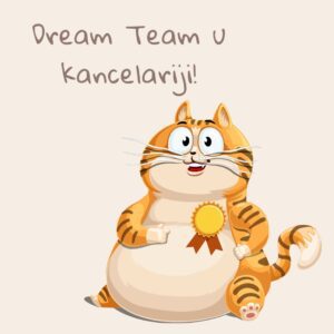 Magnet Dream Team u kancelariji - Macketinashop