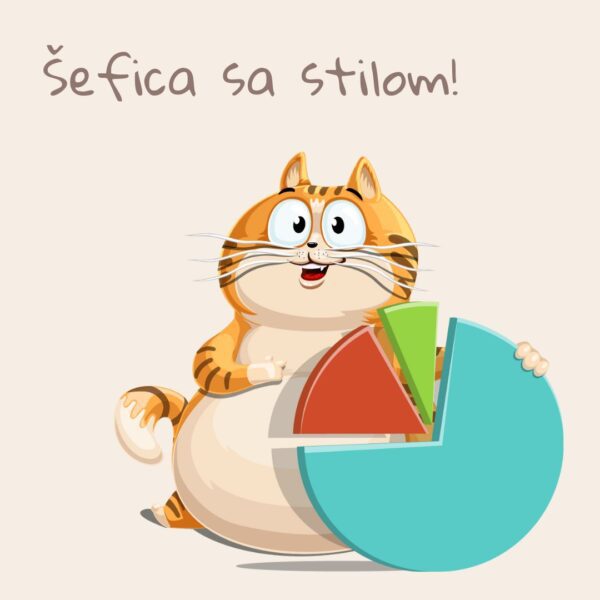 Magnet Šefica sa stilom - Macketinashop