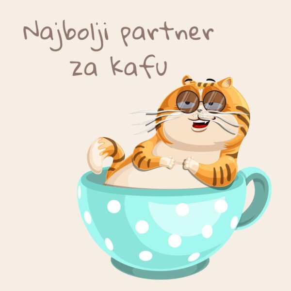 Magnet Najbolji partner za kafu - Macketinashop