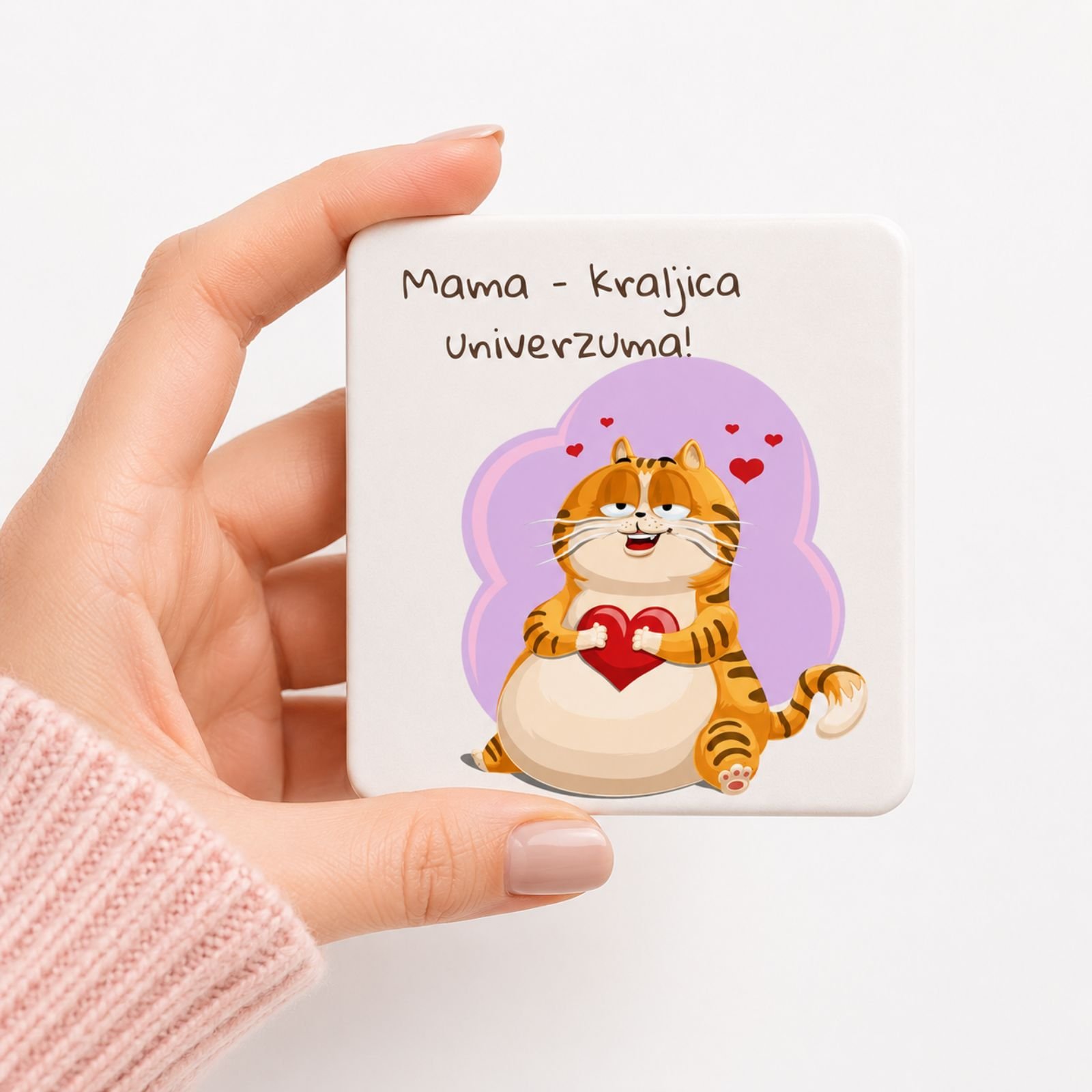 Magnet Mama kraljica univerzuma – emotivan poklon za majku i ljubitelje mačaka