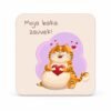 Magnet Moja baka zauvek sa mačkom i srcem – najlepši poklon za baku