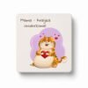 Magnet Mama kraljica univerzuma sa mačkom i srcem – originalan poklon za majku