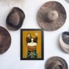 Poster u ramu Mačiji Hipster – Originalan poklon za mačkoljupce