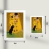Mačiji poljubac art poster u dve veličine 30×21 cm i 18×13 cm