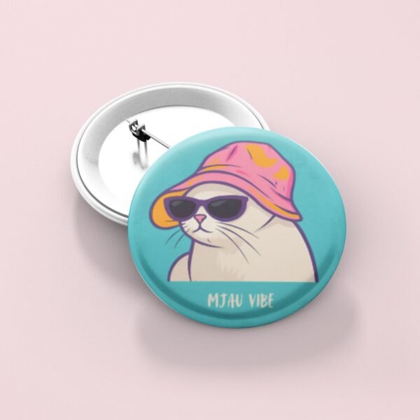 Bedž Mjau Vibe – Savršen poklon za ljude koji vole mačke