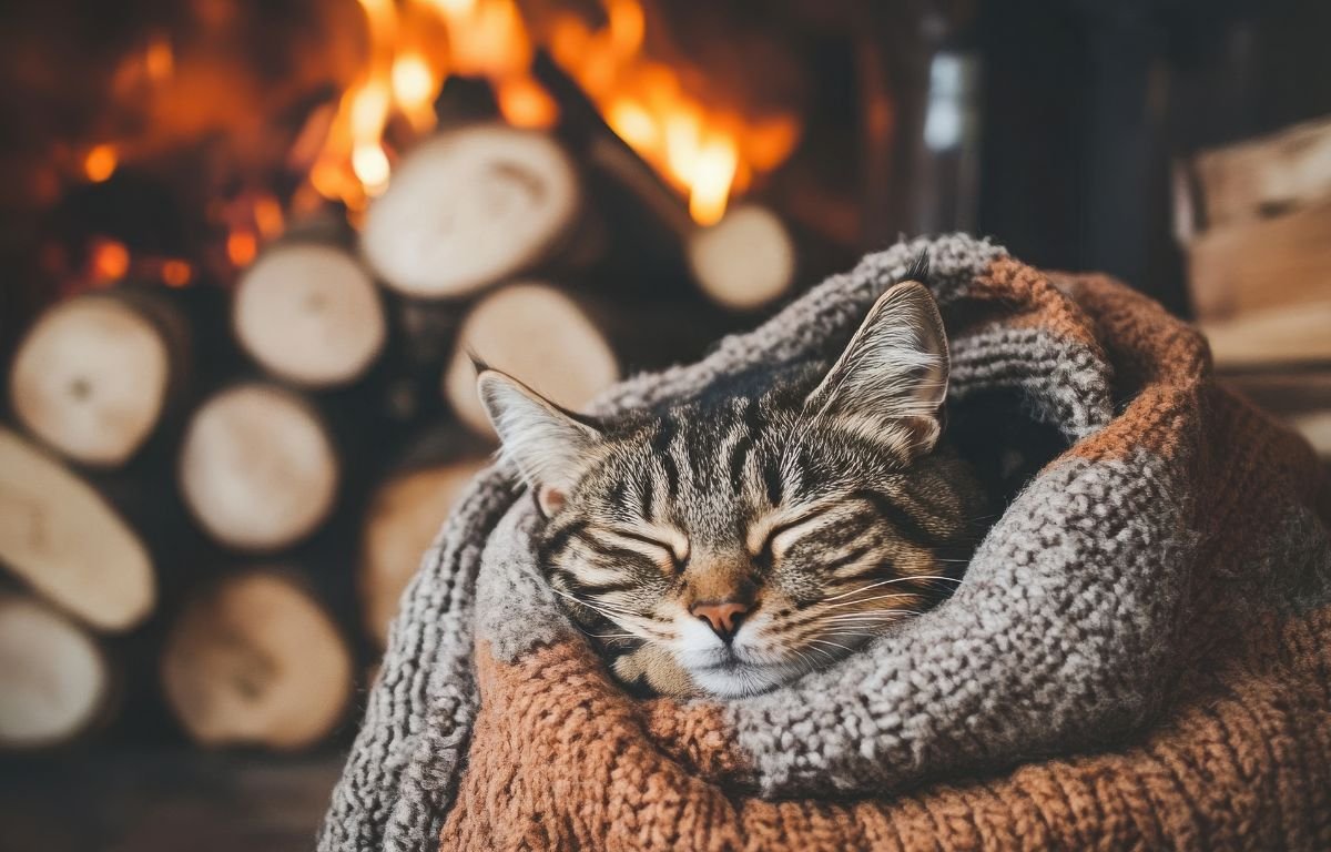 Mačka mirno spava u toplom domu – gde mačka leži tu gazda beži je narodno verovanje