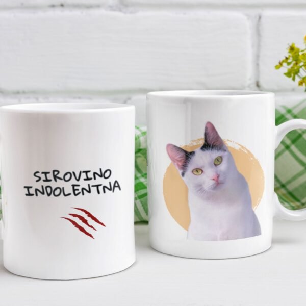 Šolja Sirovino Indolentna – Šalja sa mačkom Sabkom