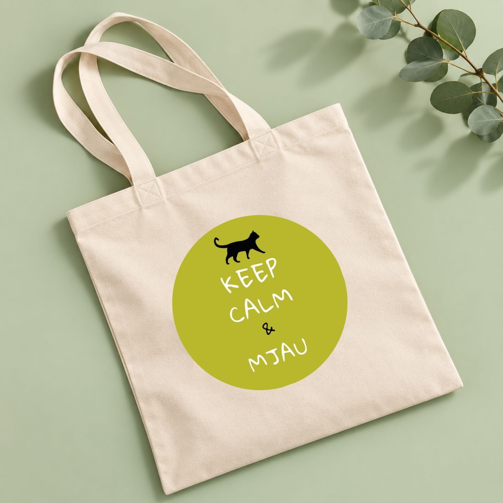 Ceger Keep Calm and Mjau sa originalnim Mačketina dizajnom