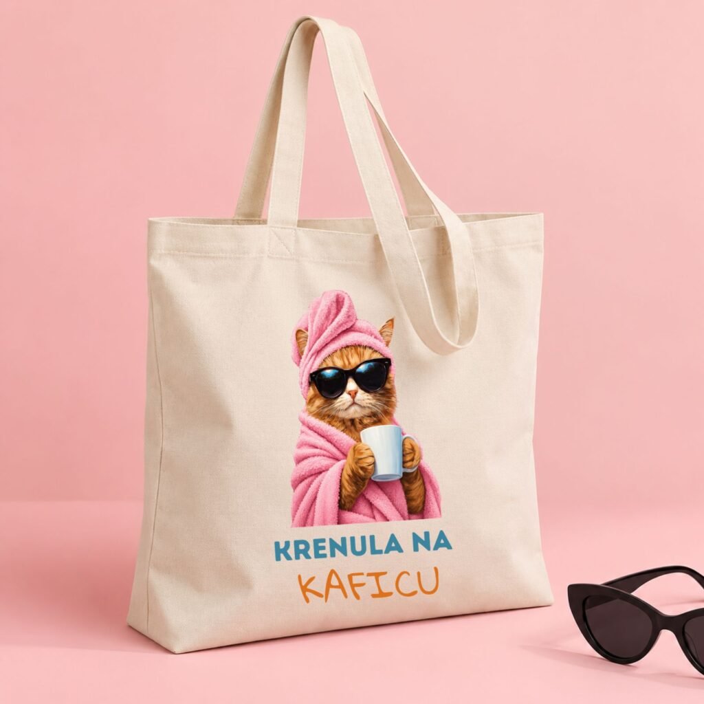 Ceger Krenula na kaficu sa Mačketina dizajnom mace i šoljom kafe